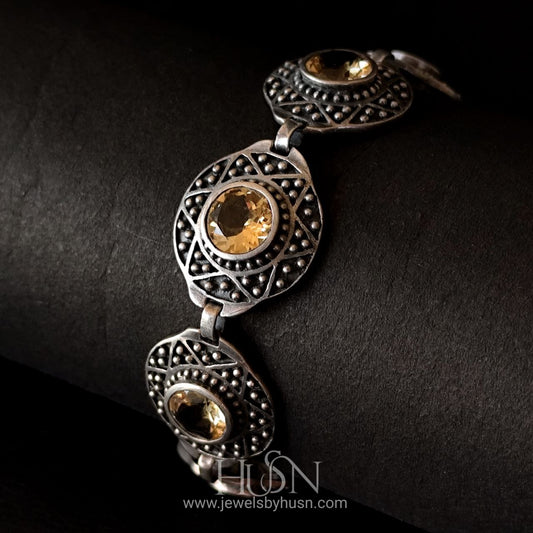 Vintage Golden Topaz braclet