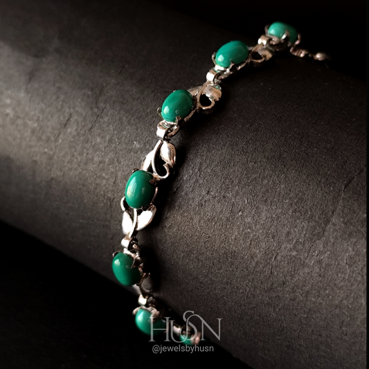 Handcrafted Malacite Serenity Bracelet